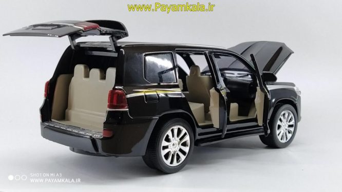 ماکت فلزی تویوتا لندکروز (TOYOTA LANDCRUISER BY XLG) (1:24) مشکی