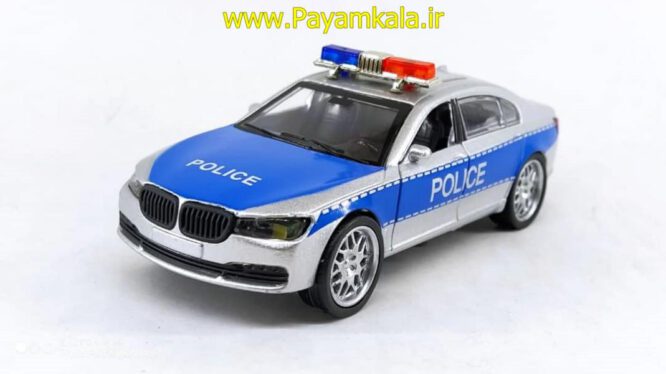 اسباب بازی ماشین BMW پلیس (6028-KINGS TOY) نقره ای