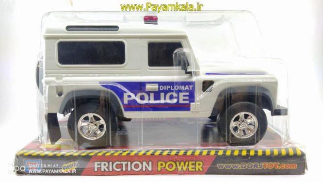 ماشین لندرور پلیس دیپلمات پلاستیکی درج (LAND ROYER POLICE)