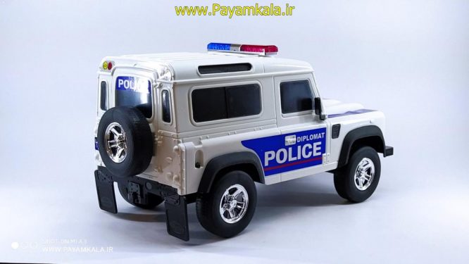 ماشین لندرور پلیس دیپلمات پلاستیکی درج (LAND ROYER POLICE)