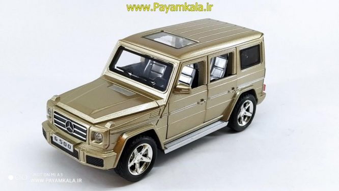 ماشین فلزی مرسدس بنز جی کلاس شش دربازشو (G500 BY DIECAST REPLICA) بژ