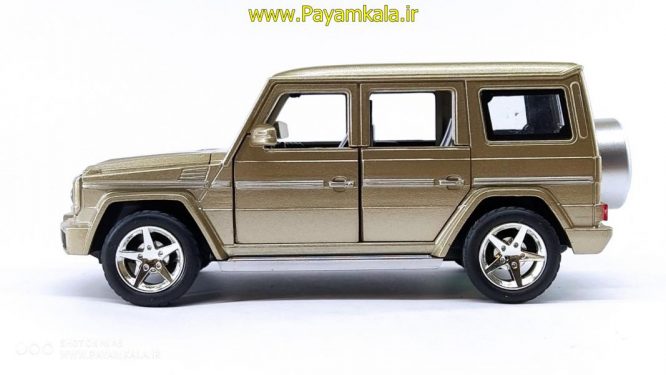 ماشین فلزی مرسدس بنز جی کلاس شش دربازشو (G500 BY DIECAST REPLICA) بژ