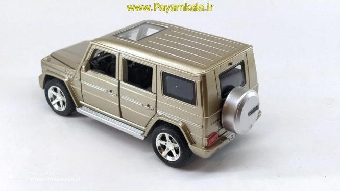 ماشین فلزی مرسدس بنز جی کلاس شش دربازشو (G500 BY DIECAST REPLICA) بژ