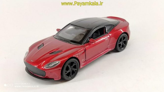 ماشین فلزی استون مارتین (ASTON MARTIN DBS SUPERLEGGERA BY WELLY) قرمز آلبالویی