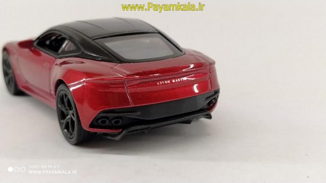 ماشین فلزی استون مارتین (ASTON MARTIN DBS SUPERLEGGERA BY WELLY) قرمز آلبالویی