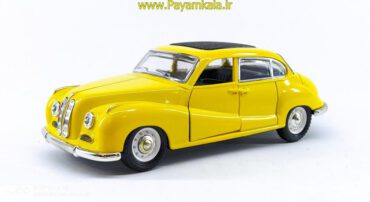 ماشین اسباب بازی ب ام و 1950(BMW 1950 BY KINGS TOY) زرد