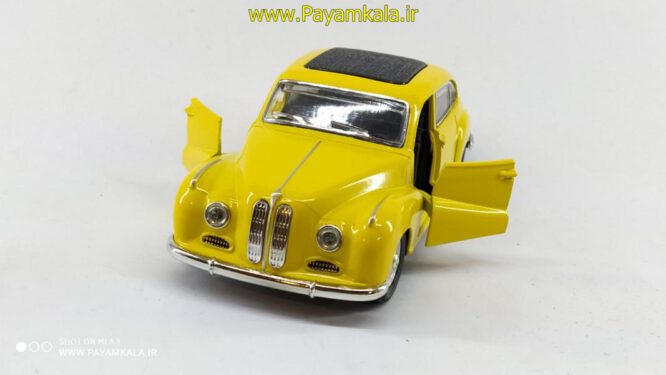 ماشین اسباب بازی ب ام و 1950(BMW 1950 BY KINGS TOY) زرد