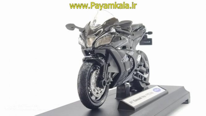 ماکت فلزی موتورسیکلت کاوازاکی نینجا (KAWASAKI NINJA BY WELLY-2017) مشکی(1:18)