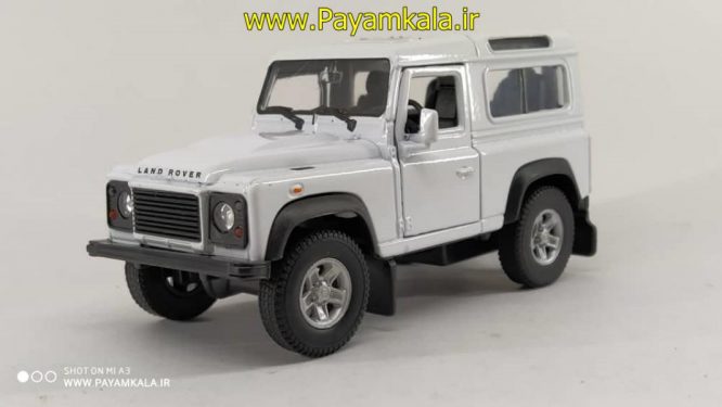 ماشین فلزی لندرور(LAND ROVER DEFENDER BY WELLY) سفید