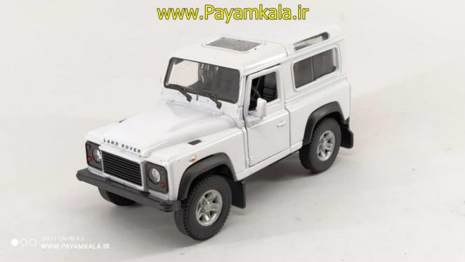 ماشین فلزی لندرور(LAND ROVER DEFENDER BY WELLY) سفید