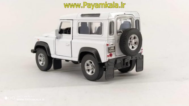 ماشین فلزی لندرور(LAND ROVER DEFENDER BY WELLY) سفید