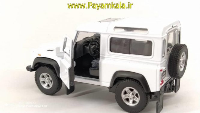 ماشین فلزی لندرور(LAND ROVER DEFENDER BY WELLY) سفید