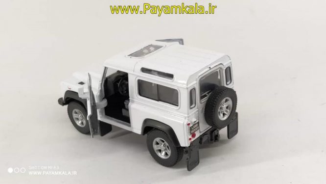 ماشین فلزی لندرور(LAND ROVER DEFENDER BY WELLY) سفید