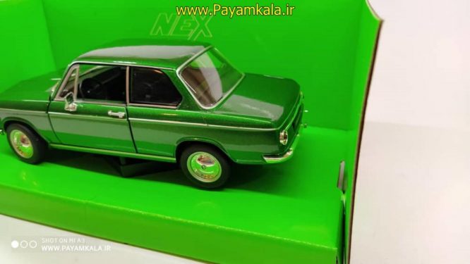 ماکت ماشین بی ام و 2002(BMW 2002TI BY WELLY)(1:24)رنگ سبز