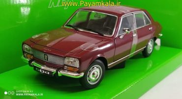 ماکت ماشین پژو 504 (1:24)(PEUGEOT 504 1975 BY WELLY) زرشکی