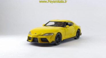 ماشین فلزی تویوتا سوپرا (TOYOTA SUPRA BY WELLY) زرد