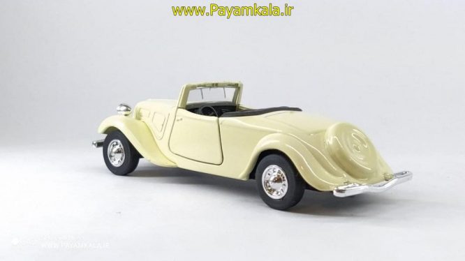 ماشین فلزی سیتروئن 1939(CITROEN 1939 B11 TRACTION AVANT BY WELLY)کرم