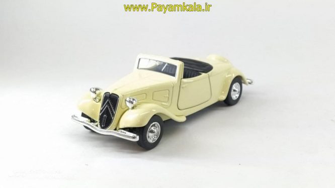 ماشین فلزی سیتروئن 1939(CITROEN 1939 B11 TRACTION AVANT BY WELLY)کرم