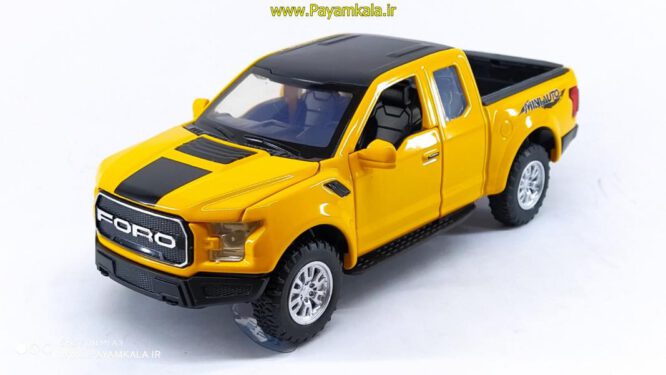 ماشین اسباب بازی وانت فورد ( FORD BY MINIAUTO ) زرد