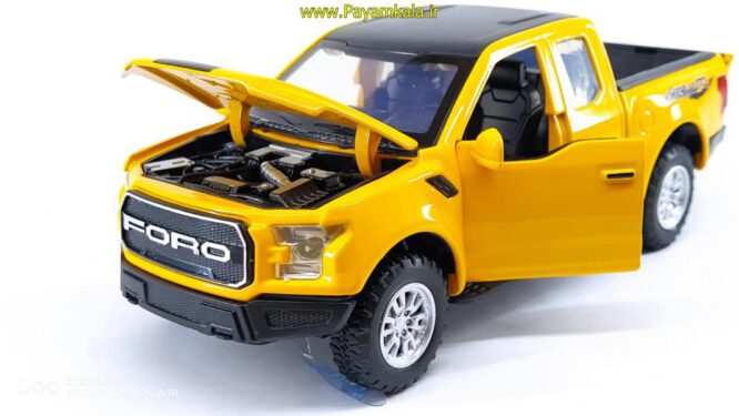 ماشین اسباب بازی وانت فورد ( FORD BY MINIAUTO ) زرد