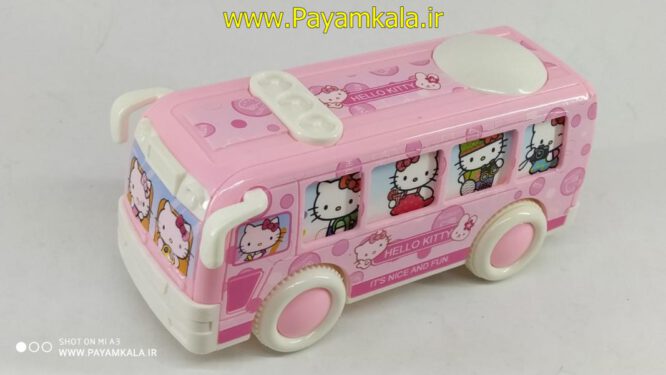 اتوبوس اسباب بازی صورتی ( hello kitty 958-3A )