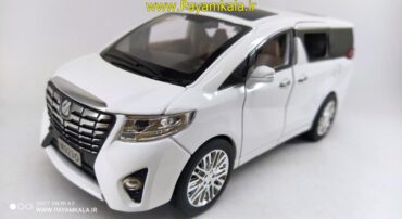 ماشین فلزی 6 درب بازشو تویوتا آلفارد ( TOYOTA ALPHARD 1:24 ) سفید