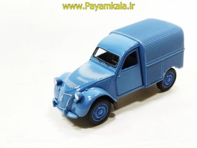 ماشین فلزی سیتروئن (CITROEN 2CV FOURGONNETTE BY WELLY) آبی