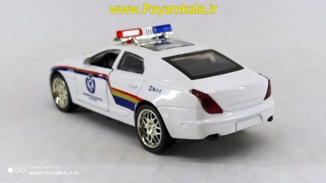 اسباب بازی ماشین جگوار پلیس (6028-KINGS TOY) سفید