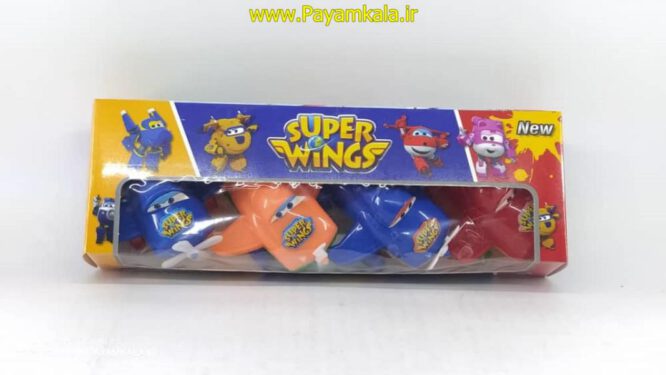 ست 4 عددی هواپیما پلاستیکی (SUPER WINGS)