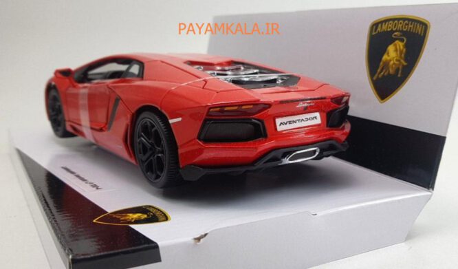 ماکت فلزی ماشین لامبورگینی آوانتادور ( LAMBORGHINI AVENTADOR LP 700-4 BY BURAGO) قرمز