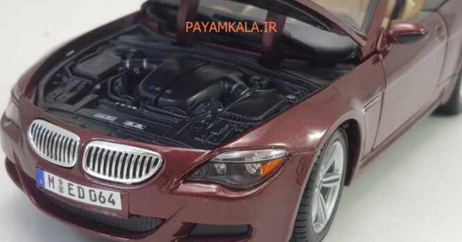 ماکت فلزی ماشین ب ام و (BMW M6) زرشکی