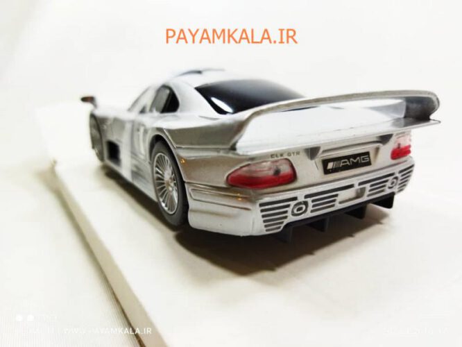 ماکت مرسدس بنز (CLK-GTR 1:26 BY MAISTO) نقره ای