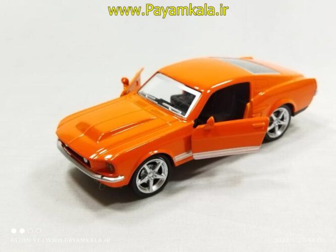 ماشین فلزی اسپرت آمریکایی چراغدار (KINGSTOY) (03) نارنجی