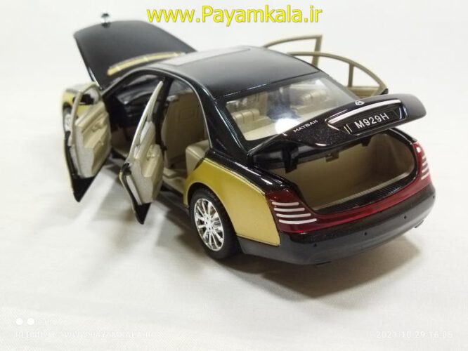 ماشین فلزی مرسدس بنز میباخ (1:24 MAYBACH XLG)(929H) مشکی-بژ