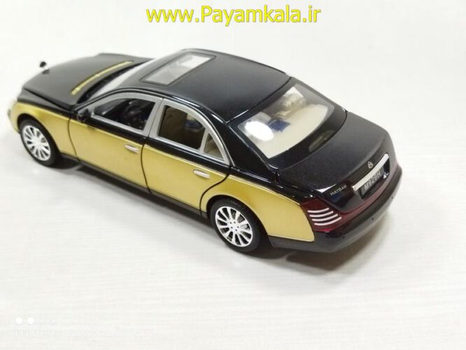 ماشین فلزی مرسدس بنز میباخ (1:24 MAYBACH XLG)(929H) مشکی-بژ