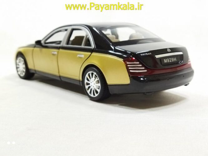 ماشین فلزی مرسدس بنز میباخ (1:24 MAYBACH XLG)(929H) مشکی-بژ