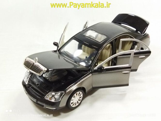 ماشین فلزی مرسدس بنز میباخ (1:24 MAYBACH XLG)(929H) مشکی-نقره ای