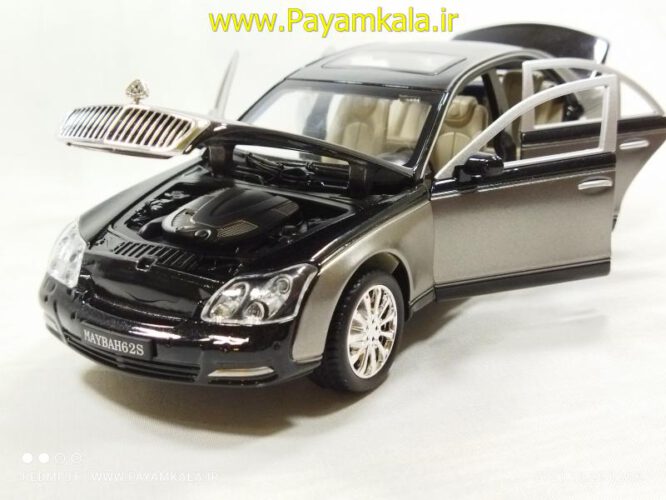 ماشین فلزی مرسدس بنز میباخ (1:24 MAYBACH XLG)(929H) مشکی-نقره ای