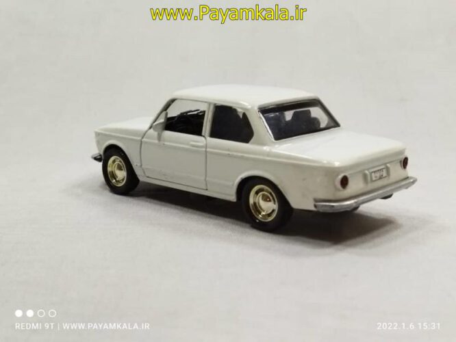(BMW 2002) اسباب بازی ماشین ب ام و تهران-11 چراغدار-موزیکال (APZ) رنگ سفید