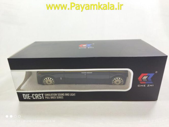 (جعبه دار) ماکت فلزی رولزرویس (ROLLS ROYCE CHEZHI)(1:24)(CZ116) مشکی