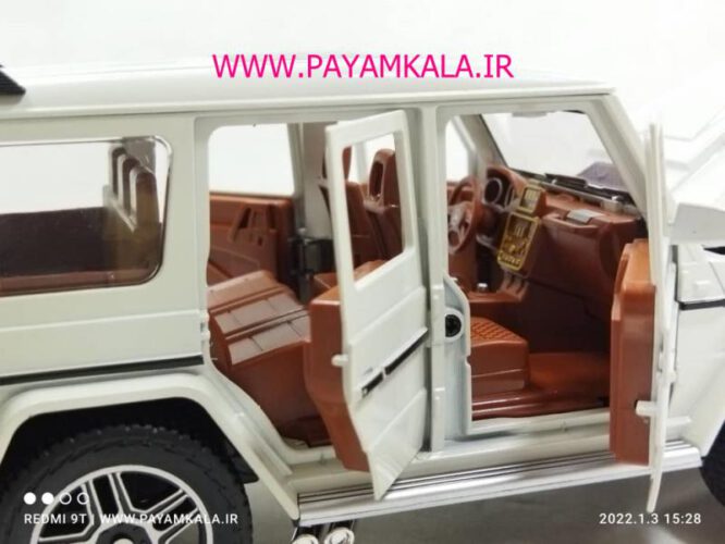 (جعبه دار) مرسدس بنز (BENZ G-CLASS CHEZHI)(1:24)(CZ118) سفید