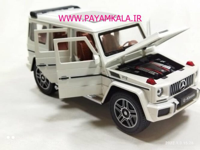 (جعبه دار) مرسدس بنز (BENZ G-CLASS CHEZHI)(1:24)(CZ118) سفید