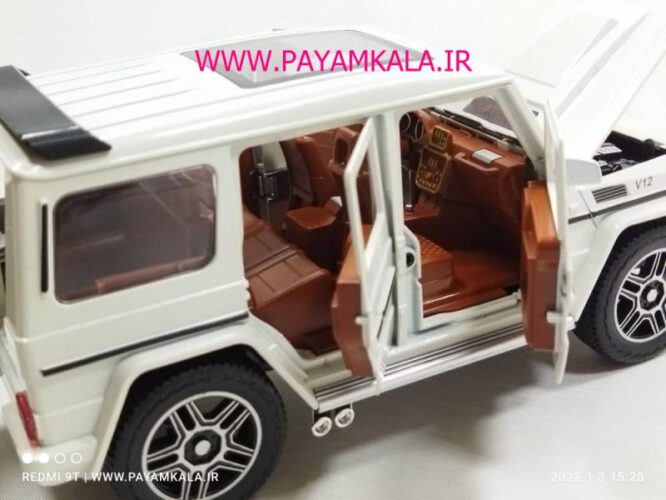 (جعبه دار) مرسدس بنز (BENZ G-CLASS CHEZHI)(1:24)(CZ118) سفید