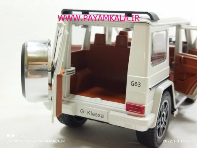 (جعبه دار) مرسدس بنز (BENZ G-CLASS CHEZHI)(1:24)(CZ118) سفید