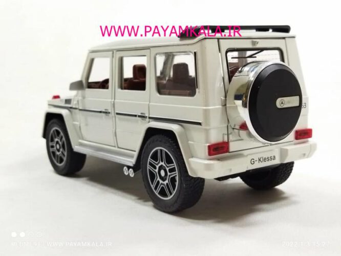 (جعبه دار) مرسدس بنز (BENZ G-CLASS CHEZHI)(1:24)(CZ118) سفید