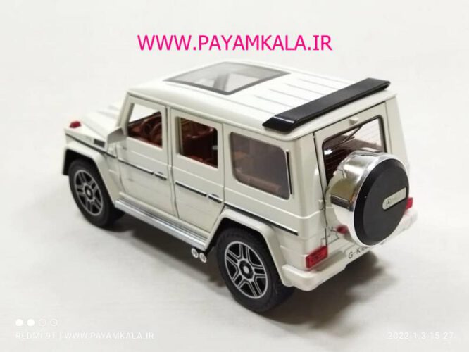 (جعبه دار) مرسدس بنز (BENZ G-CLASS CHEZHI)(1:24)(CZ118) سفید