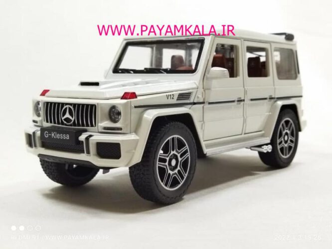 (جعبه دار) مرسدس بنز (BENZ G-CLASS CHEZHI)(1:24)(CZ118) سفید