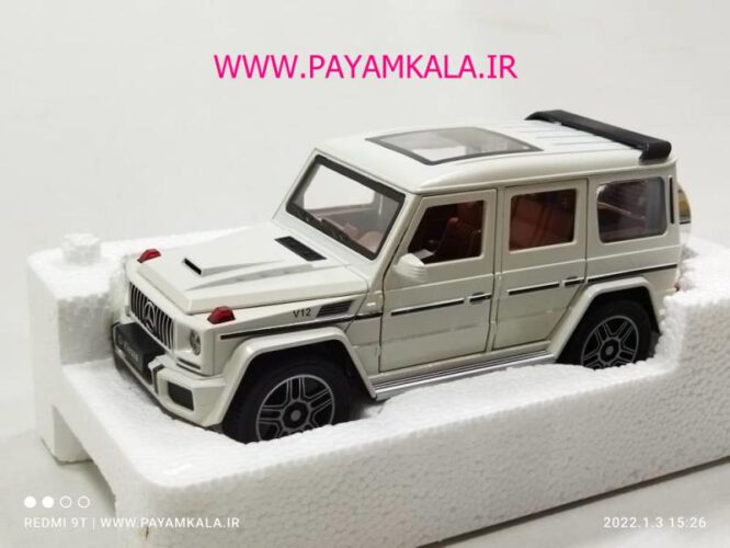 (جعبه دار) مرسدس بنز (BENZ G-CLASS CHEZHI)(1:24)(CZ118) سفید