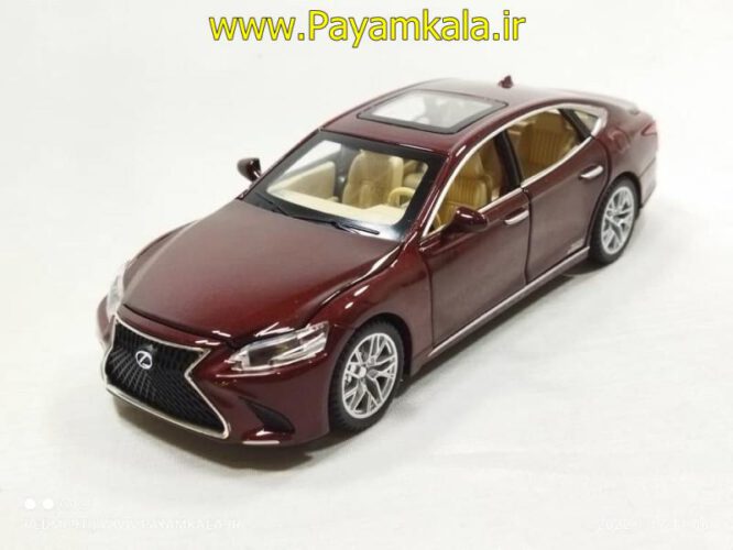 اسباب بازی ماشین فلزی لکسوس (LEXUS CHEZHI) زرشکی