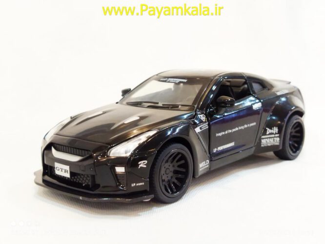 ماکت نیسان (NISSAN GTR MINIAUTO)(3223-12B) اسپرت سفید